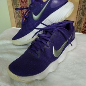 Nike Women's Purple and White Athletic Shoes Men's 8.5 Women's 8